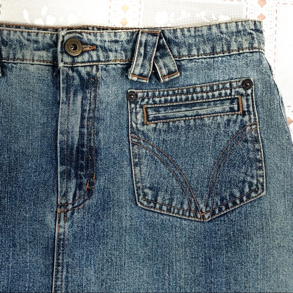 D&G DOLCE & GABBANA jean mini skirt 30 denim b1205 - Picture 2 of 8